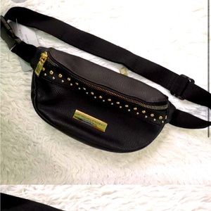 Andrew Marc New York Belt Bag Bum crossbody Fanny pack leather studded sling